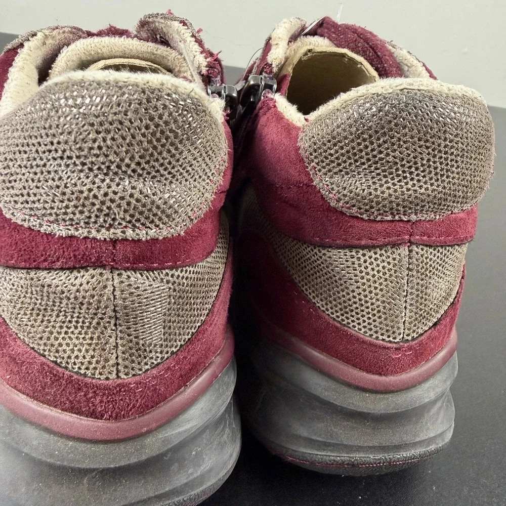 Jambu Originals Dahlia Sneakers Womens 8M Burgundy Suede Mesh Lace-Up Shoes